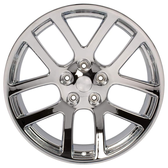 Partsynergy Replacement For 22" Rim Fits 2002-2010 Dodge Ram 1500 Chrome 22x10 20x8 Aluminum Wheel