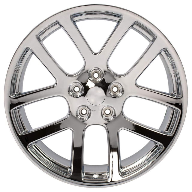 Partsynergy Replacement For 22" Rim Fits 2002-2010 Dodge Ram 1500 Chrome 22x10 20x8 Aluminum Wheel