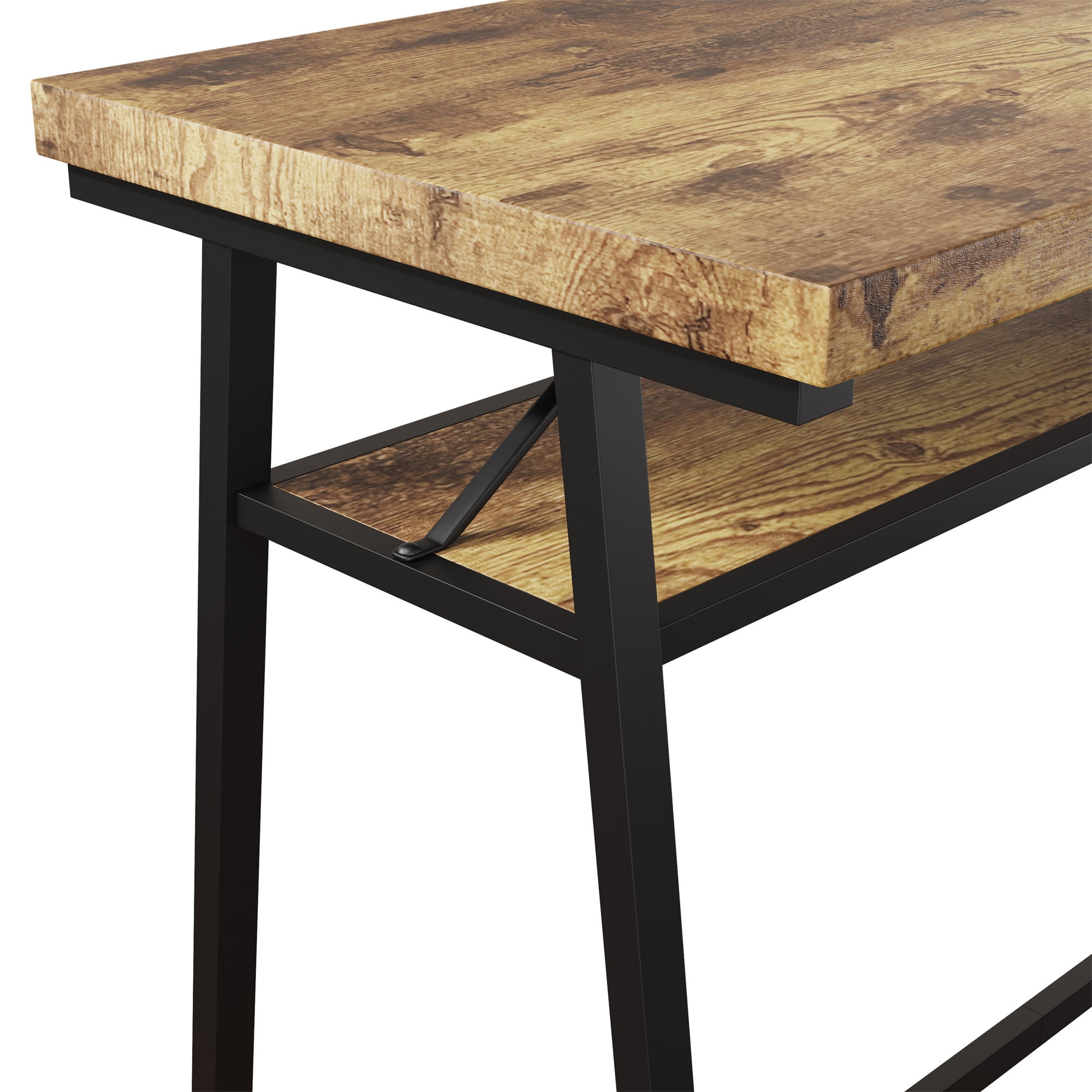 Resenkos 3 Piece Counter Height Bar Table Set with 2 Stool, Kitchen Dining Room Pub Breakfast Table and Chairs Furniture Set, Brown Resenkos 3 Piece Counter Height Bar Table Set with 2 Stool, Kitchen Dining Room Pub Breakfast Table and Chairs Furniture Set, Brown