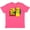 Retro Heather Pink, variant on Bike Pattern Blocks Youth T-Shirt