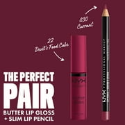 NYX Professional Makeup Butter Gloss, Non-Sticky Lip Gloss, Devils Food Cake, 0.27 Oz