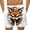 White#021, variant on Lcziwo Men's Big and Tall Elastic Waist Shorts Funny Cartoon Print Beach Swim Trunks Casual Summer Loose 2026 Shorts Yellow,XXXL