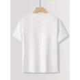 thumbnail image 4 of Camiseta de verano con estampado de capibara para niña, informal, de punto, cuello redondo, manga corta, letras y apliques, ideal para todas las estaciones., 4 of 6