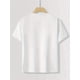 thumbnail image 4 of Summer Cotton T-Shirt - Cherry & Bow Print Casual Loose Fit Breathable Round Neck Short Sleeve Top, White with Cherry & Bow Design, Comfortable Casual Attire, 4 of 6