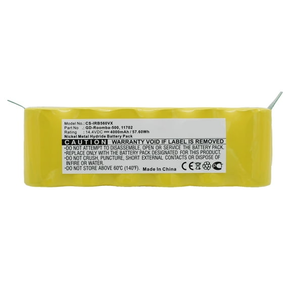 Replacement Battery for iRobot APS 500,Roomba 500,Roomba 510,Roomba 530,Roomba 531,Roomba 532,Roomba 535,Roomba 540,Roomba 550,Roomba 560,Roomba 562,Roomba 570,Roomba 580,4000mAh/14.4V