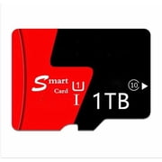 2 Pack 1TB/1024GB New Memory Card Universal Memory For Micro SD Card Suitable For Most Mobile Phones, Cameras, And Other Devices ,Red/Black