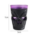 thumbnail image 4 of 12 piezas/juego de copas de vino luminosas para Halloween, accesorios de ambiente, copas de vino con esqueleto de terror, LED electrónicas, púrpura y negro, púrpura y negro, 4 of 5