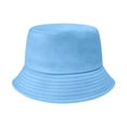 thumbnail image 2 of Toptie Classic Kids Cotton Bucket Hat Summer Outdoor UV Sun Protection Hat for Boys Girls-Sky Blue, 2 of 8