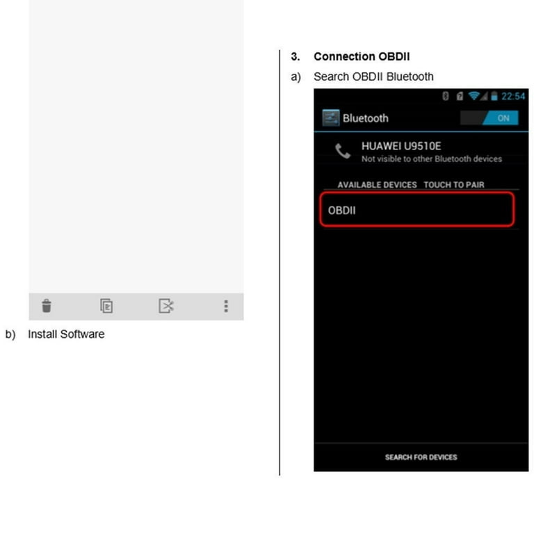 ELM327 V2.1 OBD 2 OBD-II Car Auto Bluetooth Diagnostic Interface Scanner  Android 
