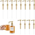 thumbnail image 1 of S9A 12Pcs Syrup Pumps Plastic Coffee Syrup Pump Dispenser Premium Gold Glass Bottle Flavor Syrup Pump Kit Durable Caramel Pump Replacement for Most 25.4oz/750ml Bottles, 1 of 5
