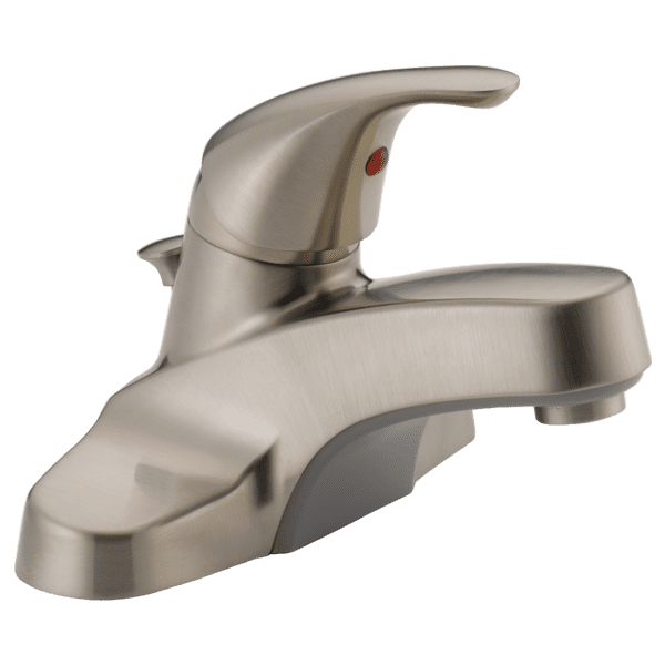 Peerless Single Handle Bathroom Faucet in Brushed Nickel P136LFBN Peerless Single Handle Bathroom Faucet in Brushed Nickel P136LFBN