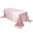 Efavormart 90x132" Rectangle BLUSH Wholesale SATIN Tablecloth Banquet ...