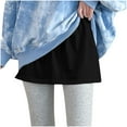 thumbnail image 3 of Wowcloth Summer Extender Women's Shirt Extend Skirts Layered Tiered Sheer Half Slip Plus Size Mini Skirt, 3 of 4