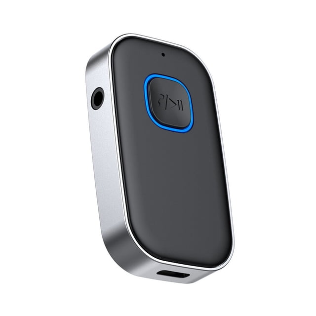 Methold Adaptador de receptor compatible con Bluetooth con transmisor de micrófono Reproductor de música Cables de audio/vídeo