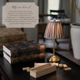 thumbnail image 5 of Home Decor Collection Sterling & Noble Home Brown Striped Rechargeable Table Lamp, 5 of 12