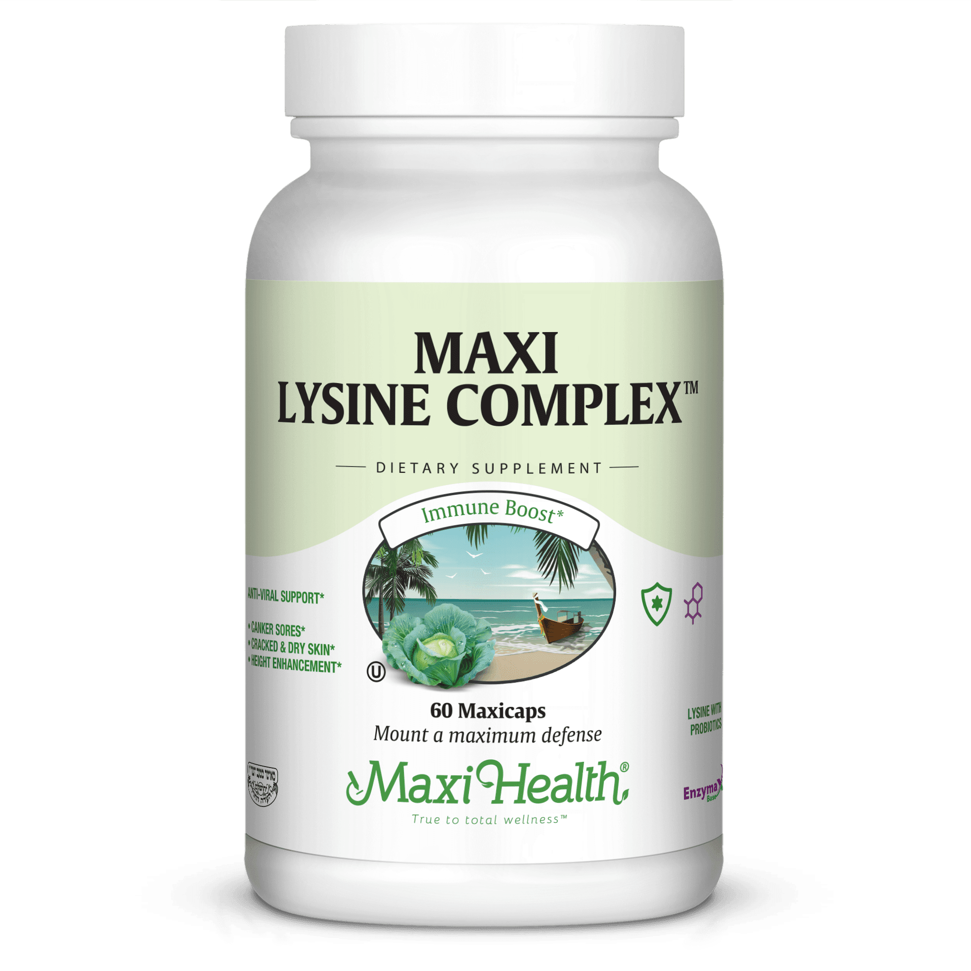 Maxi Health Maxi Lysine Complex Capsules, 60 Ct