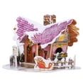 thumbnail image 4 of Christmas DIY Puzzle House Creative DIY Model Building Kits Christmas 3D Puzzles 22pcs Violet, 4 of 9