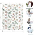 thumbnail image 4 of White Cartoon Dinosaurs Sweets Rainbows Pattern Blanket,Comfortable Soft Flannel Throw Blanket,All Season,Warm Lightweight Blankets for Sofa Bed Couch Living Room Chair,30"x40", 4 of 4