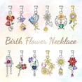 thumbnail image 3 of JIUHAO-Colgante de Plata de Ley 925 para mujer, collar con colgante de colección de jardín, doce Flores, temporada, 3 of 4