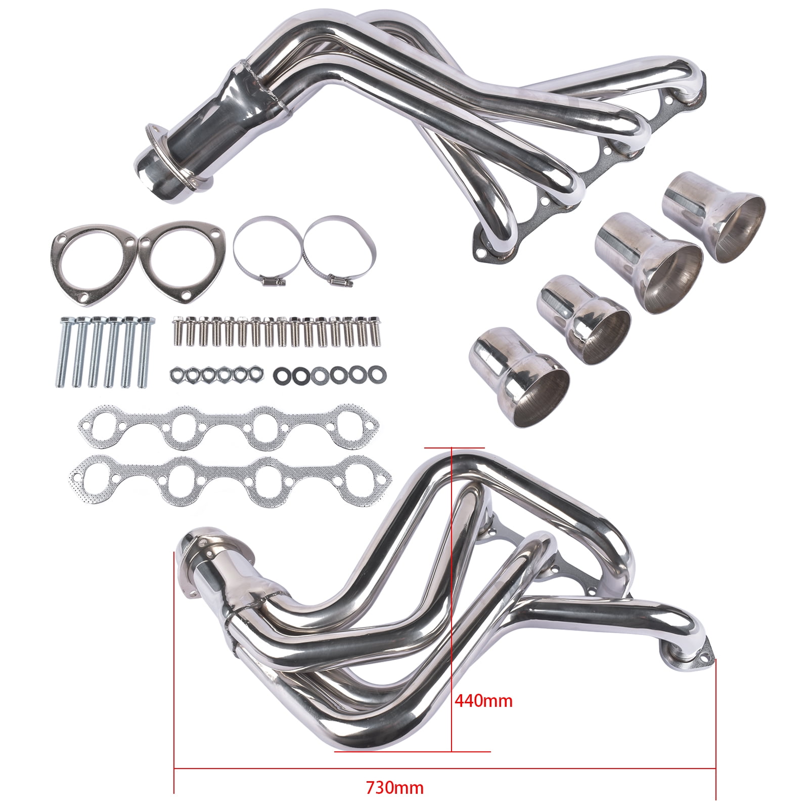 Mustrod For 1969-1979 Ford F-100 RWD 302W 5.0L V8 Exhaust Manifold Headers Stainless Steel w Gaskets
