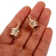 thumbnail image 5 of WEUVEB 10Pcs Rose Gold Metal Lamp Finials Decorative Lamp Parts for Table Lamps, 5 of 7