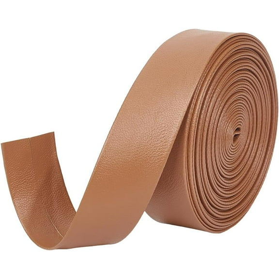 5m Leather Trimming Tape 25mm Foldover Leather Strips 1mm Thick Flat Leather Cord Lambskin Texture PU Leatherette Trim Ribbon Strap for DIY Sewing Hemming Crafts Jewelry Making Peru for diy