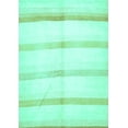 thumbnail image 1 of Ahgly Company Indoor Rectangle Solid Turquoise Blue Modern Area Rugs, 8' x 12', 1 of 4