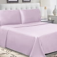 thumbnail image 2 of Superior Tierney Cotton Percale Deep Pocket Sheet Set, Twin, Lilac, 2 of 6