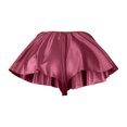 thumbnail image 5 of Mini Short Skirts for Women, Summer A-Line High Waisted Shiny Solid Color Skorts Party Skirt Long Flowy Skirts for Women Wine XXL, 5 of 6