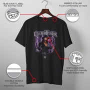 Men's WWE Undertaker Purple Lightning Logo Graphic Tee Black Large