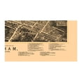 thumbnail image 2 of Historic Panoramic View - Durham North Carolina - Ruger 1891 - Vintage Wall Art, 2 of 4