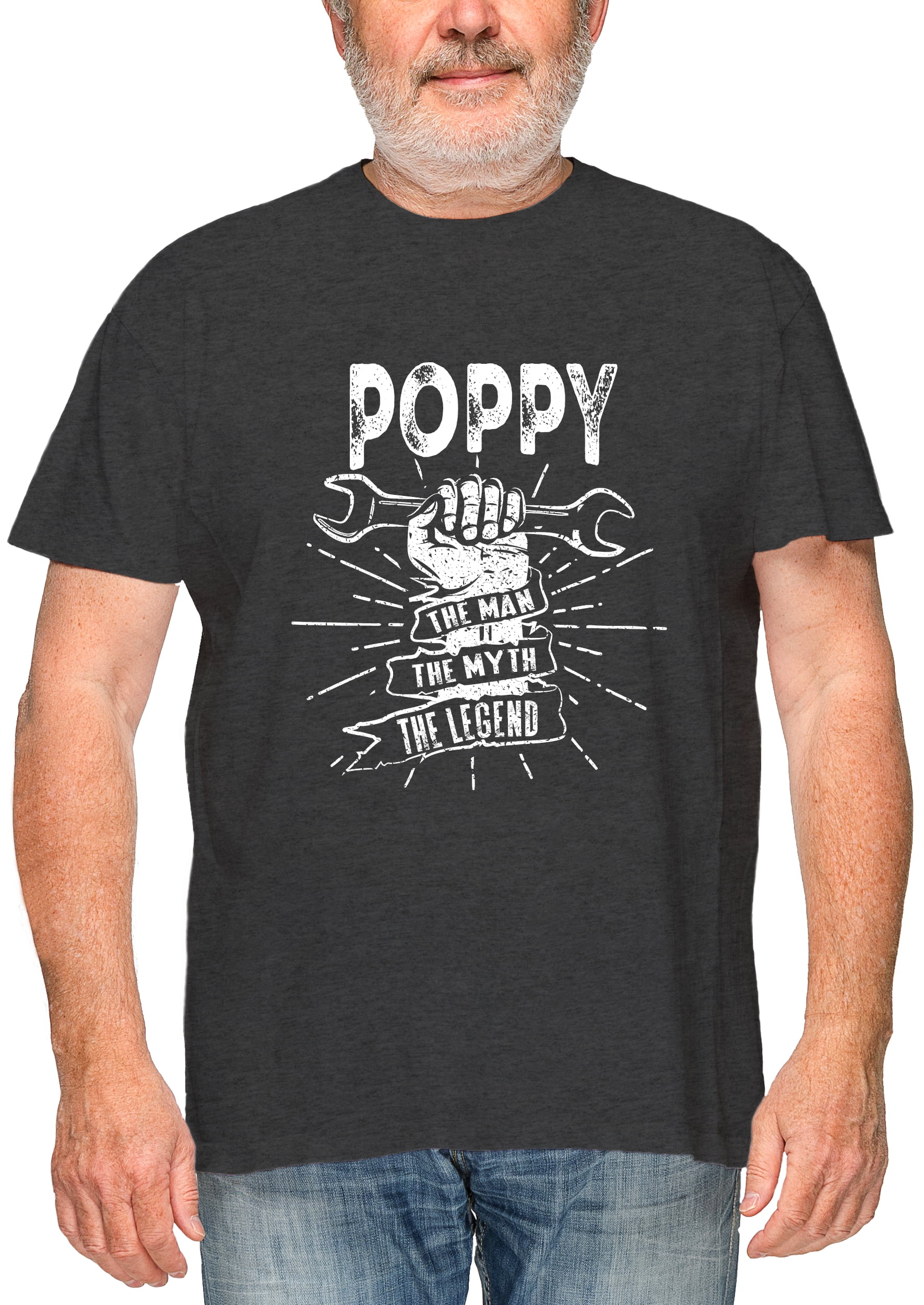 Poppy The Man The Myth The Legend New Men's Shirt Vintage Stylish Casual Top Tee 