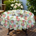 thumbnail image 4 of Pioneer Flower Floral Print Pattern Round Tablecloth 60 X 60 Inch, Wrinkle Resistant Wipeable Table Cloth for Kitchen Dining Picnic Patio Party, 4 of 6