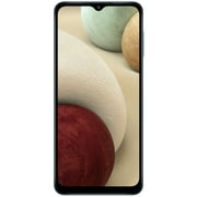 AT&T Samsung Galaxy A12, 32GB, Blue - Prepaid Smartphone
