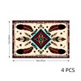 thumbnail image 4 of Joocar Tribal Feather Pattern Table Mats Set Of 4 For Home Kitchen Table Decor 12x18 inch, 4 of 5