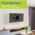 Philips Full Motion TV Wall Mount for up to 80", 15 degree Tilt