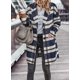thumbnail image 4 of Abrigo PRETTYGARDEN Shacket a Cuadros Mezcla de Lana Azul Marino Blanco Talla S, 4 of 8