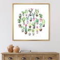 thumbnail image 2 of Designart 'Cactus In Ceramic Pots In Gentle Tones II' Traditional Framed Canvas Wall Art Print, 2 of 5