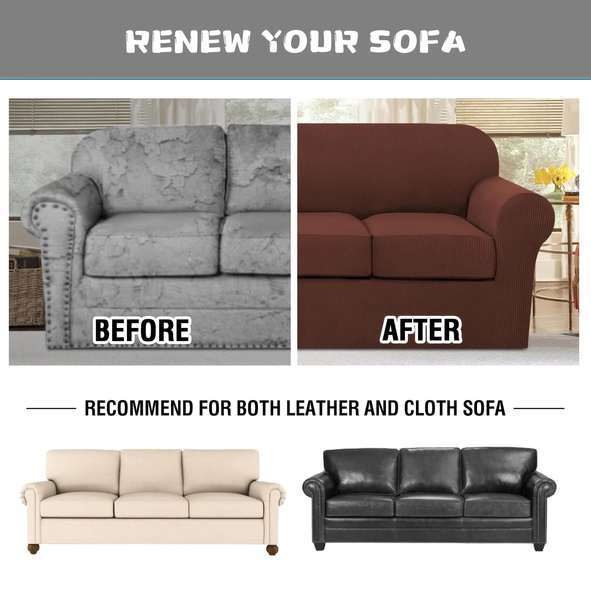 Stretch Sofa Slipcover Sets (2/3/4-Piece), 1/2/3-Seat Jacquard Couch Covers for Living Rooms and Offices Home Decor Modular Sofa Set