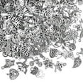 thumbnail image 3 of SANNIX 350Pcs Tibetan Silver Charms Wholesale Bulk Jewelry Making Pendants for DIY Necklace Bracelet Earring Craft Supplies, 3 of 3