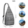 thumbnail image 3 of Earthy Tribal Sling Backpack – Crossbody Travel Bag, 3 of 4