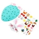 thumbnail image 4 of Ornamentos de Artesanía de Conejito de Bricolaje, Set de Conejo Fieltro de Pared Colgante DiverTido Diseño Lindo 29pcs Para Sala de Estar para Niños Pequeños, 4 of 7
