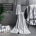 thumbnail image 4 of Green Essen 8 Pieces Oversized Bath Towel Soft Extra Large Bath Towel Sets 35 x 70 Inches 600 GSM Highly Absorbent Quick Dry Bath Sheets for Bathroom Spa Hotel Gym Pool(Light Gray), 4 of 8