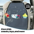 thumbnail image 3 of Uemuo White Dandelion Printed Car Back Seat Protector,2 Pcs Backseat Car Organizer, Kick Mats Back Seat Protector , Back Seat Organizer for Kids, 3 of 8