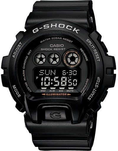Mens G-Shock Illuminator Digital Resin Watch - Black Resin Strap - Black Dial - GDX6900-1