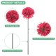 thumbnail image 2 of Uxcell Flores de Bola de Crisantemo Artificial, Ramos de Seda de Hortensia Falsos para el Hogar/Boda Rojo Rosa 30 Pack, 2 of 7