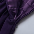 thumbnail image 5 of Alvivi Flower Girls Ruched Sleeveless Pageant Dress Wedding Party Chiffon Long Junior Bridesmaid Gown Purple 6, 5 of 7
