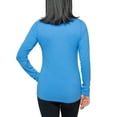 thumbnail image 2 of Insect Shield Women's UPF Dri-Balance Long Sleeve V-Neck T-Shirt, Periwinkle Blue, Small, 2 of 3