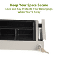 thumbnail image 4 of PERFECT POSTURE max under desk storage drawer with lock, large 16.2" x 9.3" (Gray), 4 of 7
