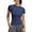Navy Womens Tops, variant on Womens Yoga Tops Short Sleeve Crew Neck T-Shirts Slim Stretchy Solid Color Tees for Running Workout Gifts for Mom
